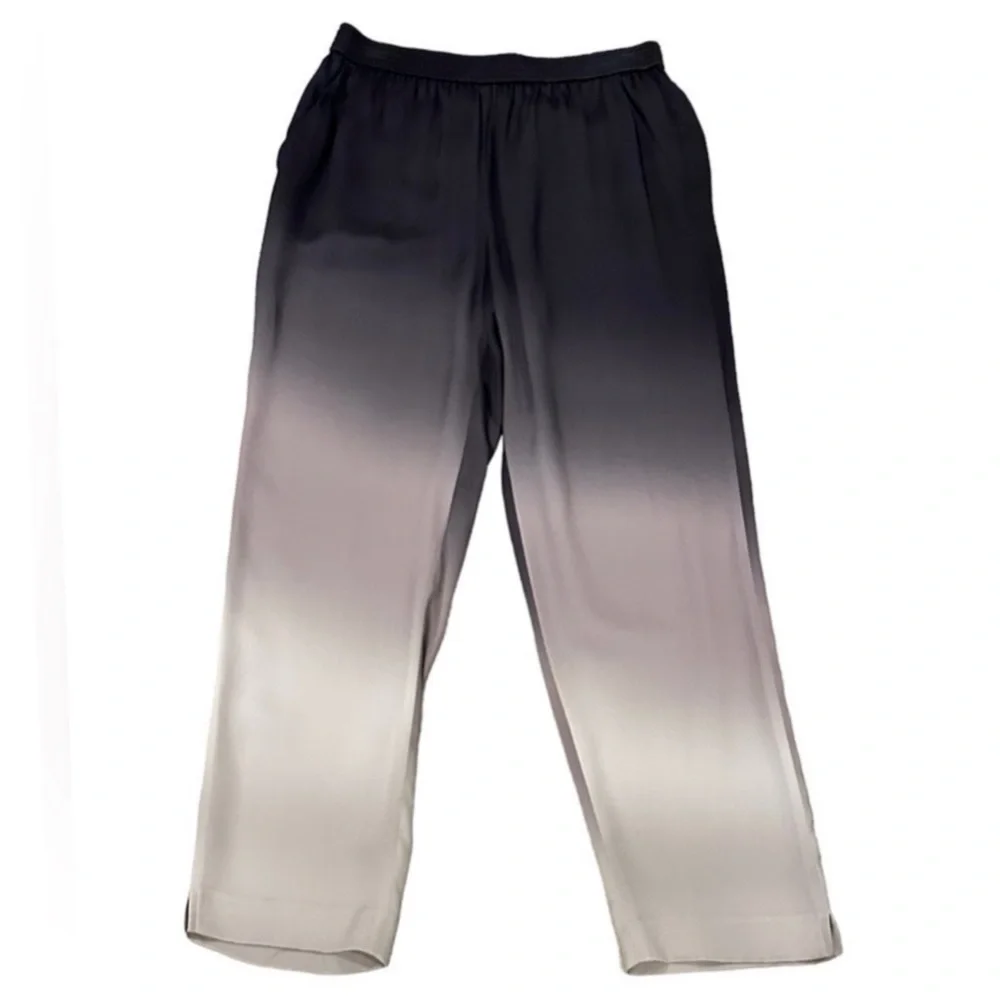 Kobi Halperin Jordi Ombre Silky Straight Leg Cropped Pull On Dress Pant Trouser - Picture 7 of 9
